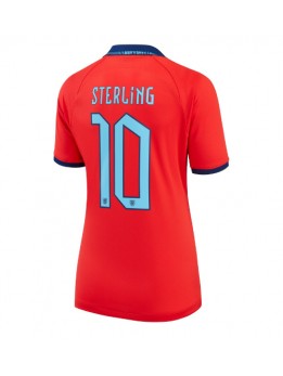 Billige England Raheem Sterling #10 Bortedrakt Dame VM 2022 Kortermet